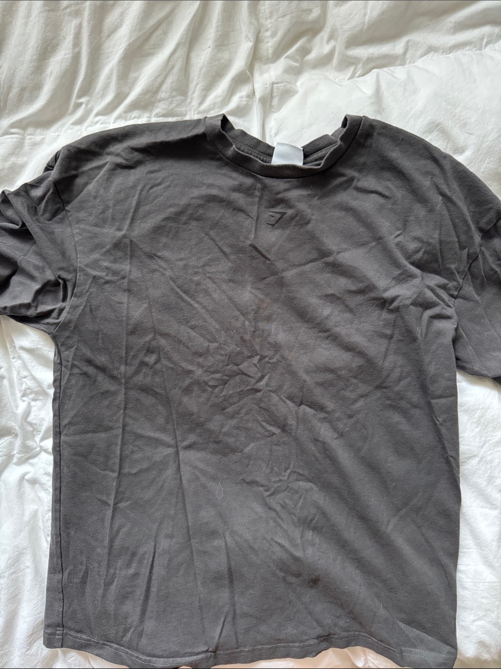 Women's Gray Gym Shark Short-Sleeve Shirt